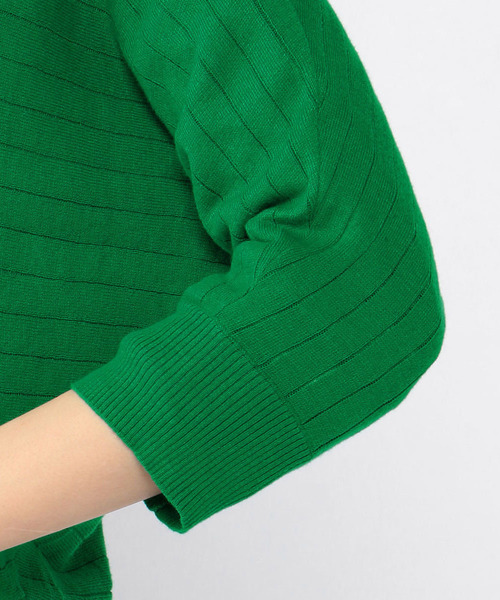 Petit Honfleur(プチオンフルール)の「◇カタログ掲載◇【WASHABLE・麻シリーズ】7分袖カーディガン(カーディガン/ボレロ・レディース・ホワイト/グレー/グリーン・M size/L size)」の18枚目の写真