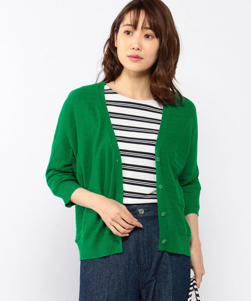 Petit Honfleur(プチオンフルール)の「◇カタログ掲載◇【WASHABLE・麻シリーズ】7分袖カーディガン(カーディガン/ボレロ・レディース・ホワイト/グレー/グリーン・M size/L size)」の20枚目の写真