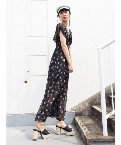 emoda エスパドリーユ EMODA チャンキーヒールエスパドリーユ（ブラック） -靴＆ファッション