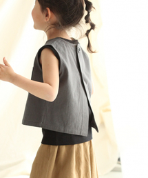 LOWRYS FARM | バックボタンノースリーブ　837113(シャツ/ブラウス)