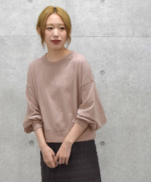 w closet | バックリボンクロップドプルオーバー(スウェット)