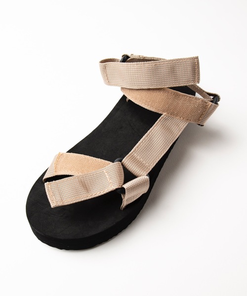 WEGO（ウィゴー）の「WEGO/フラットテープサンダル（サンダル・レディース・ブラック/ベージュ・MEDIUM/SMALL/LARGE）」の11枚目の写真