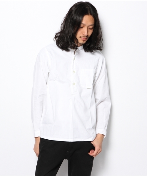 BEAMS(ビームス)の「○KEMPEL / コードレーン シャツ(シャツ/ブラウス・メンズ・ホワイト/サックスブルー・44/48/46)」の2枚目の写真