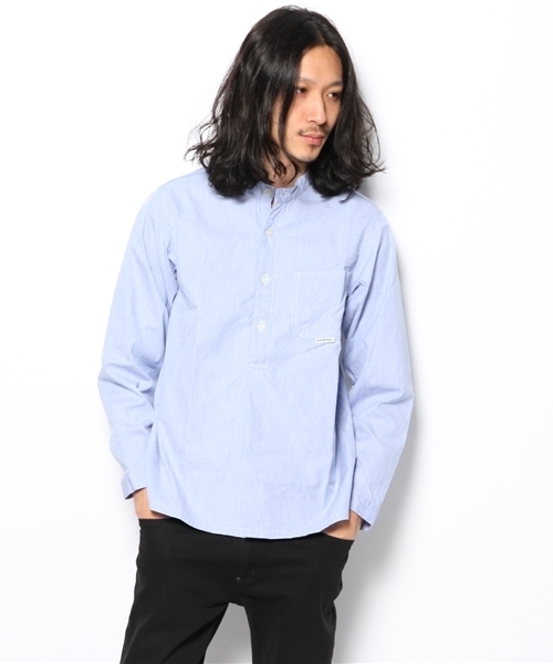 BEAMS(ビームス)の「○KEMPEL / コードレーン シャツ(シャツ/ブラウス・メンズ・ホワイト/サックスブルー・44/48/46)」の1枚目の写真