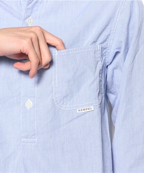 BEAMS(ビームス)の「○KEMPEL / コードレーン シャツ(シャツ/ブラウス・メンズ・ホワイト/サックスブルー・44/48/46)」の8枚目の写真