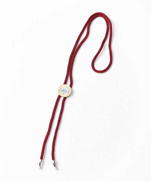 Pledge（プレッジ）の「【Ky】【Pledge（プレッジ）】イタリアコインループタイ（ネックレス・メンズ・ブラック/ブラウン/ベージュ/グリーン/ネイビー/ワインレッド/ブラック系その他/ブルー系その他/ブラウン系その他/ワイン系・FREE）」の22枚目の写真