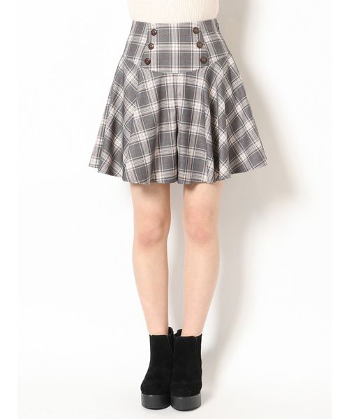 dazzlin(ダズリン)の「スクールチェックフレアショートパンツ(その他パンツ・レディース・ベージュ/グレー・SMALL/MEDIUM)」の11枚目の写真