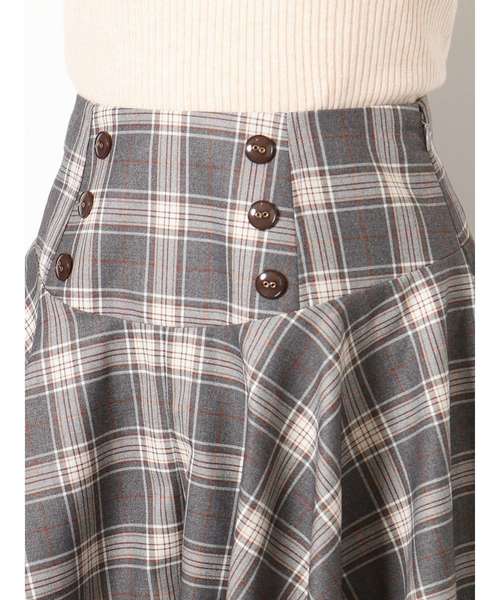 dazzlin(ダズリン)の「スクールチェックフレアショートパンツ(その他パンツ・レディース・ベージュ/グレー・SMALL/MEDIUM)」の14枚目の写真