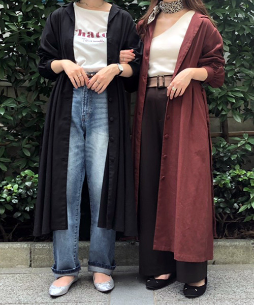 PairPair(ペアペア)の「リネンカイキンワンピース(ワンピース・レディース・ブラック/ダークブラウン・FREE)」の1枚目の写真