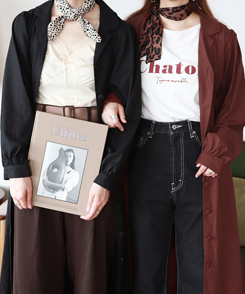 PairPair(ペアペア)の「リネンカイキンワンピース(ワンピース・レディース・ブラック/ダークブラウン・FREE)」の3枚目の写真