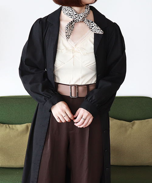 PairPair(ペアペア)の「リネンカイキンワンピース(ワンピース・レディース・ブラック/ダークブラウン・FREE)」の7枚目の写真