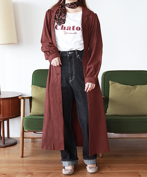 PairPair(ペアペア)の「リネンカイキンワンピース(ワンピース・レディース・ブラック/ダークブラウン・FREE)」の9枚目の写真