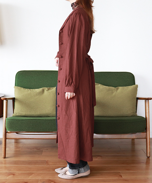 PairPair(ペアペア)の「リネンカイキンワンピース(ワンピース・レディース・ブラック/ダークブラウン・FREE)」の10枚目の写真