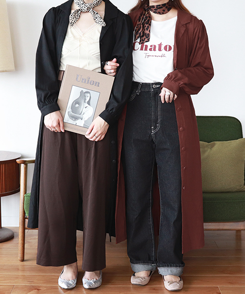 PairPair(ペアペア)の「リネンカイキンワンピース(ワンピース・レディース・ブラック/ダークブラウン・FREE)」の20枚目の写真