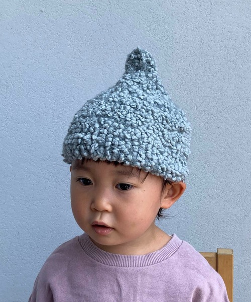 GRIN BUDDY(グリンバディ)の「【GRIN BUDDY(グリンバディ)】どんぐりニットキャップ/Donguri Knit Cap(キャップ・キッズ・ベージュ/ネイビー/ブラウン/グレー/オレンジ/マスタード/ピンクベージュ/ピンク/レッド/グリーン/ライトパープル/グリーン系その他/ブルー/アイボリー/ピンク系その他/ラベンダー/ミント/ライトブラウン・53cm)」の1枚目の写真