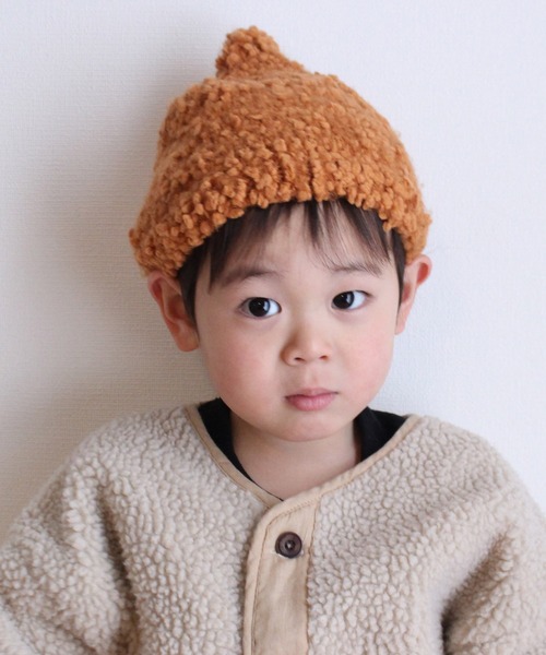 GRIN BUDDY(グリンバディ)の「【GRIN BUDDY(グリンバディ)】どんぐりニットキャップ/Donguri Knit Cap(キャップ・キッズ・ベージュ/ネイビー/ブラウン/グレー/オレンジ/マスタード/ピンクベージュ/ピンク/レッド/グリーン/ライトパープル/グリーン系その他/ブルー/アイボリー/ピンク系その他/ラベンダー/ミント/ライトブラウン・53cm)」の18枚目の写真
