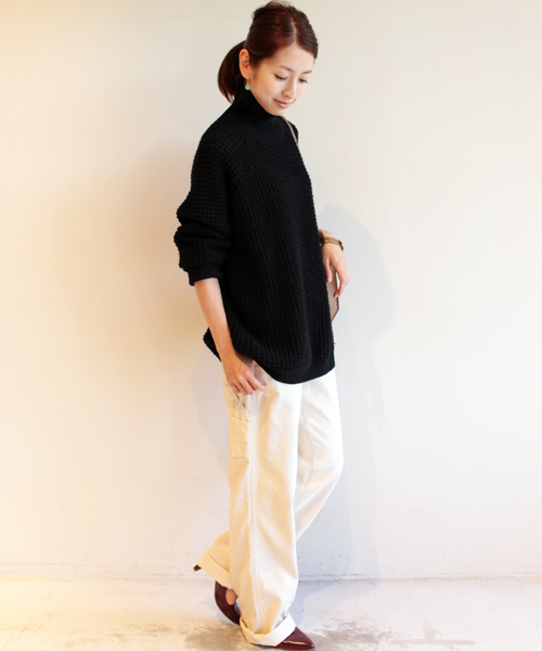 BEAUTY&YOUTH UNITED ARROWS(ビューティーアンドユースユナイテッドアローズ)の「BYBC∵ LEE別注ペインターパンツ(デニムパンツ・レディース・ホワイト/ネイビー・MEDIUM/SMALL)」の1枚目の写真