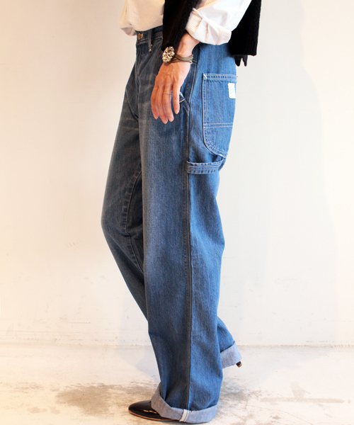 BEAUTY&YOUTH UNITED ARROWS(ビューティーアンドユースユナイテッドアローズ)の「BYBC∵ LEE別注ペインターパンツ(デニムパンツ・レディース・ホワイト/ネイビー・MEDIUM/SMALL)」の5枚目の写真