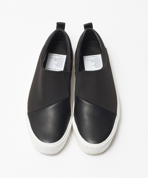 alfredoBANNISTER（アルフレッドバニスター）の「切替ゴアスリッポン（スリッポン・メンズ・ブラック/ネイビー/ブラウン・40/41/42/43）」の2枚目の写真