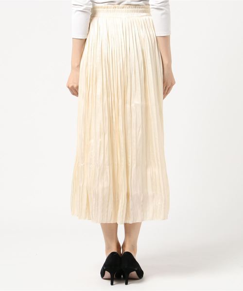 WEGO（ウィゴー）の「WEGO/ミルキーサテンプリーツロングスカート（スカート・レディース・アイボリー/ライトピンク/ライトパープル/グリーン系その他・FREE）」の11枚目の写真