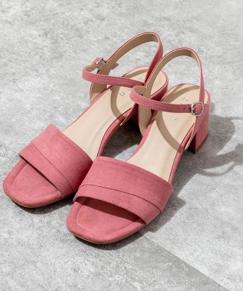 coen(コーエン)の「チャンキーヒールストラップサンダル#(サンダル・レディース・ライム/ピンク/ブラック/パイソン・SMALL/LARGE/MEDIUM)」の22枚目の写真