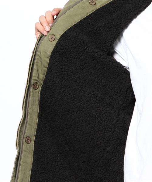 WEGO（ウィゴー）の「WEGO/リアルファーモッズコート（モッズコート・メンズ・カーキ・LARGE/MEDIUM）」の9枚目の写真