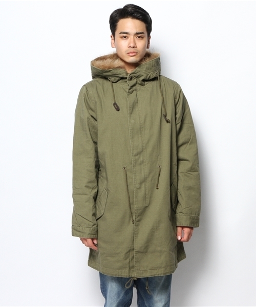 WEGO（ウィゴー）の「WEGO/リアルファーモッズコート（モッズコート・メンズ・カーキ・LARGE/MEDIUM）」の3枚目の写真