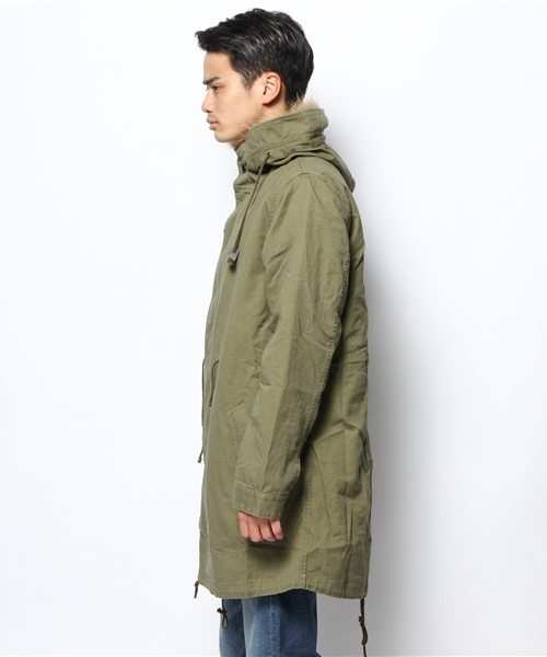 WEGO（ウィゴー）の「WEGO/リアルファーモッズコート（モッズコート・メンズ・カーキ・LARGE/MEDIUM）」の4枚目の写真