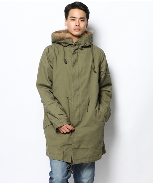 WEGO（ウィゴー）の「WEGO/リアルファーモッズコート（モッズコート・メンズ・カーキ・LARGE/MEDIUM）」の12枚目の写真