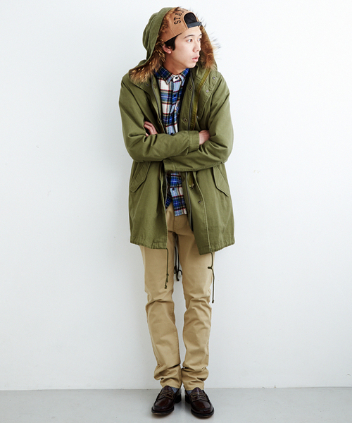 WEGO（ウィゴー）の「WEGO/リアルファーモッズコート（モッズコート・メンズ・カーキ・LARGE/MEDIUM）」の16枚目の写真
