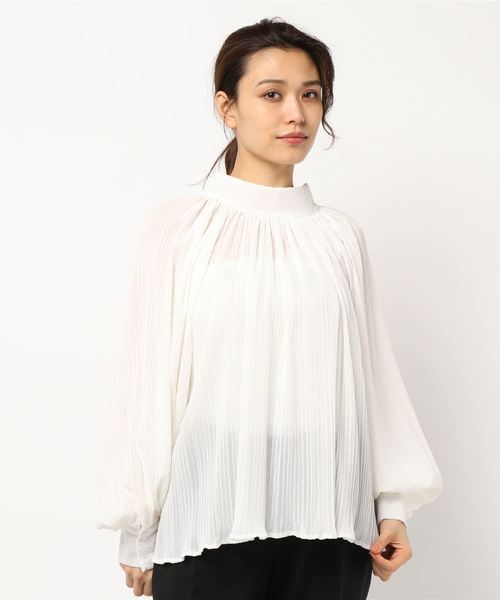 rps（アールピーエス）の「マジョリカプリーツハイネックブラウス（シャツ/ブラウス・レディース・ブラック/オフホワイト・M）」の11枚目の写真