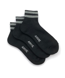 ANVIL | 【ANVIL】3パック クォーターソックス/3P Quarter Socks/ANS040/消臭加工/裏パイル MURS(ソックス/靴下)