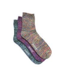 ANVIL | 【ANVIL】3パック クォーターソックス/3P Quarter Socks/ANS040/消臭加工/裏パイル(ソックス/靴下)