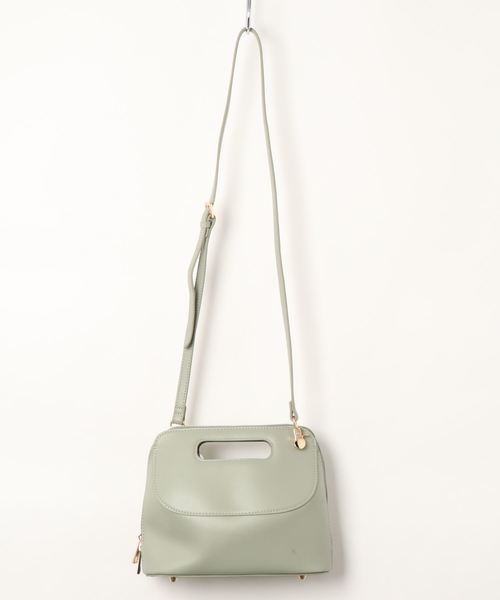 KOBE LETTUCE（コウベレタス）の「くりぬきハンドルバッグ（ハンドバッグ・レディース・モカ/ホワイト系その他/グリーン系その他・FREE）」の4枚目の写真