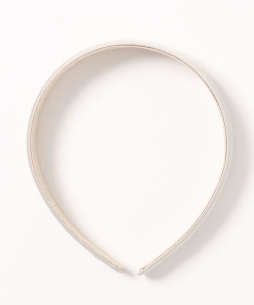 flower（フラワー）の「シルキーヘアバンド 2（カチューシャ・レディース・ブラック/ベージュ/アイボリー・FREE）」の7枚目の写真