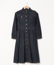 新品 To★b.by agnes b. パフスリーブデニムワンピース 新品 To☆b.by agnes b. パフスリーブデニムワンピース