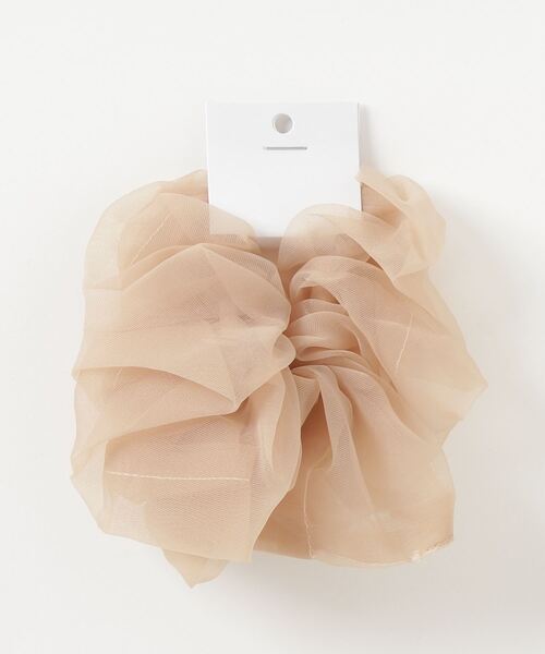 WEGO（ウィゴー）の「WEGO/透けビッグシュシュ（シュシュ・レディース・サックスブルー/ベージュ/カーキ/ブラック・FREE）」の3枚目の写真