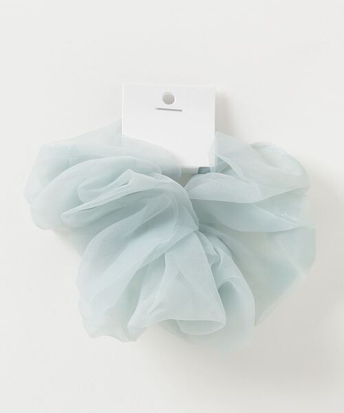 WEGO（ウィゴー）の「WEGO/透けビッグシュシュ（シュシュ・レディース・サックスブルー/ベージュ/カーキ/ブラック・FREE）」の4枚目の写真