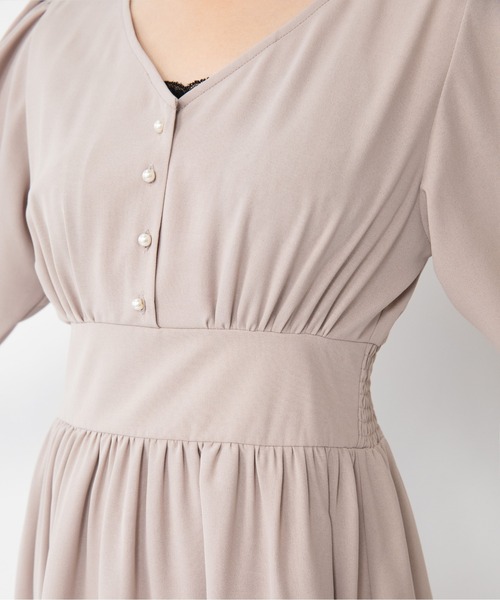 Mysa&Liina（ミーサリーナ）の「ウエストゴムワンピース（ワンピース・レディース・ベージュ/ブルー/カーキ/ブラック・M/L）」の14枚目の写真