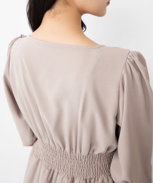 Mysa&Liina（ミーサリーナ）の「ウエストゴムワンピース（ワンピース・レディース・ベージュ/ブルー/カーキ/ブラック・M/L）」の15枚目の写真