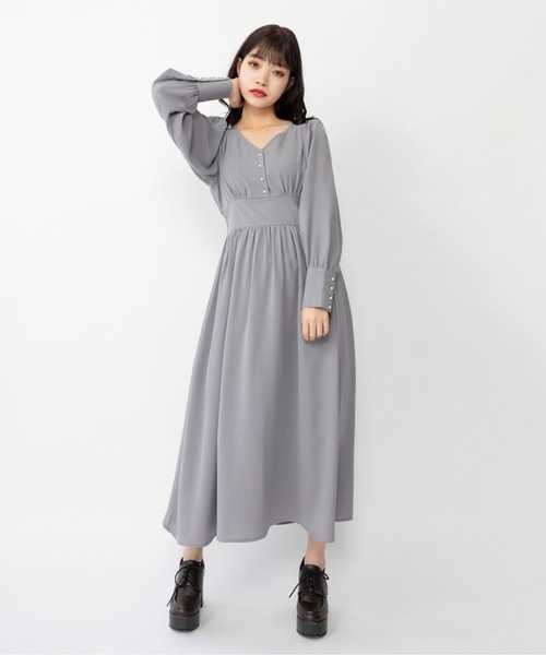 Mysa&Liina（ミーサリーナ）の「ウエストゴムワンピース（ワンピース・レディース・ベージュ/ブルー/カーキ/ブラック・M/L）」の21枚目の写真