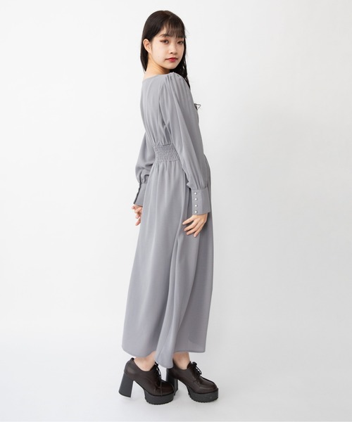 Mysa&Liina（ミーサリーナ）の「ウエストゴムワンピース（ワンピース・レディース・ベージュ/ブルー/カーキ/ブラック・M/L）」の22枚目の写真