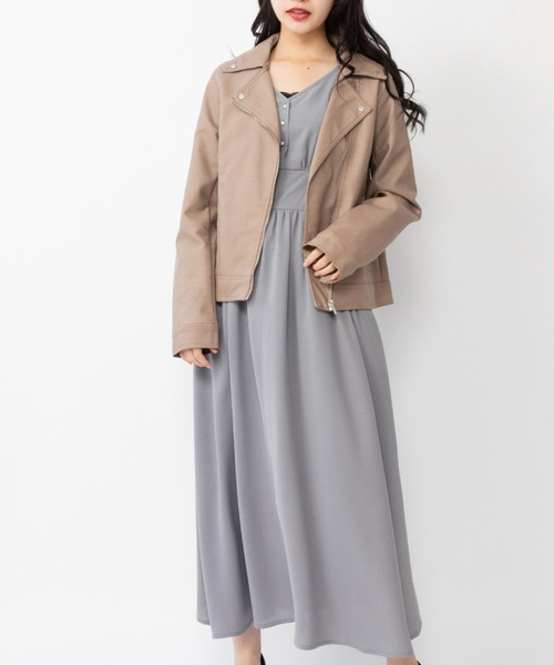 Mysa&Liina（ミーサリーナ）の「ウエストゴムワンピース（ワンピース・レディース・ベージュ/ブルー/カーキ/ブラック・M/L）」の20枚目の写真