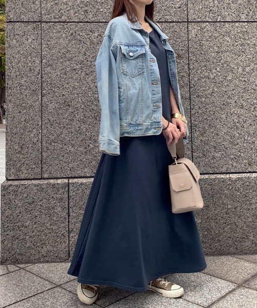 KOBE LETTUCE(コウベレタス)の「ロングスリーブカットソーAラインフレアワンピース(ワンピース・レディース・モカ/カーキ/ブラウン系その他/ブラック系その他・M/L/S)」の12枚目の写真