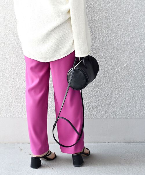 SHIPS（シップス）の「〈手洗い可能〉ストレッチウエストフリルパンツ◇（その他パンツ・レディース・ベージュ/ネイビー/ライトグリーン/ピンク系その他・SMALL/MEDIUM/LARGE/X-SMALL）」の4枚目の写真