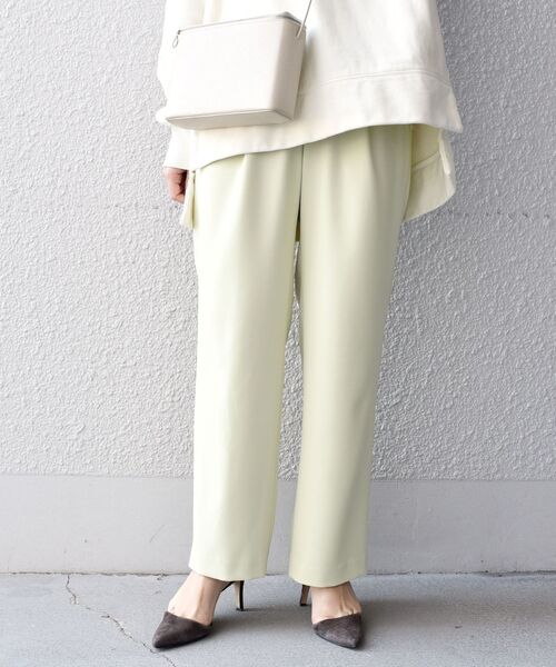 SHIPS（シップス）の「〈手洗い可能〉ストレッチウエストフリルパンツ◇（その他パンツ・レディース・ベージュ/ネイビー/ライトグリーン/ピンク系その他・SMALL/MEDIUM/LARGE/X-SMALL）」の3枚目の写真