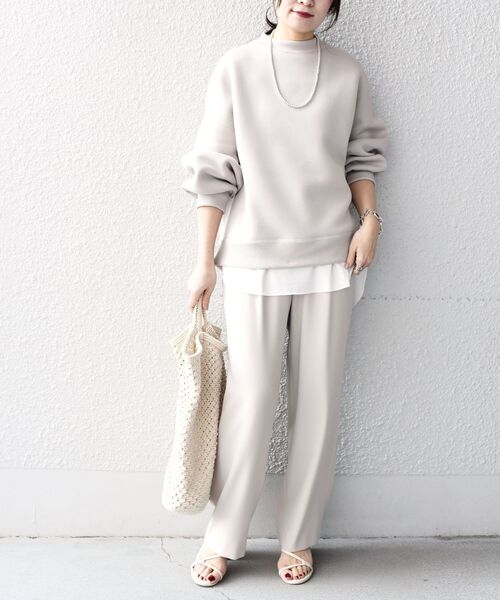 SHIPS（シップス）の「〈手洗い可能〉ストレッチウエストフリルパンツ◇（その他パンツ・レディース・ベージュ/ネイビー/ライトグリーン/ピンク系その他・SMALL/MEDIUM/LARGE/X-SMALL）」の21枚目の写真