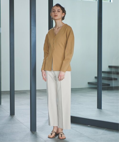 EMMA LIMBER(エマリンバー)の「Vneck Slit Cardigan(カーディガン/ボレロ・レディース・ライトカーキ/ブラウン・FREE)」の19枚目の写真