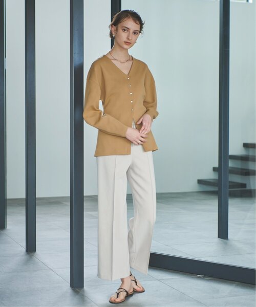EMMA LIMBER(エマリンバー)の「Vneck Slit Cardigan(カーディガン/ボレロ・レディース・ライトカーキ/ブラウン・FREE)」の18枚目の写真