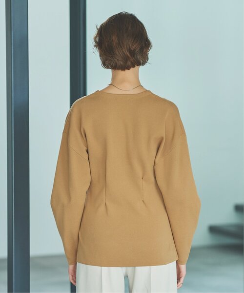 EMMA LIMBER(エマリンバー)の「Vneck Slit Cardigan(カーディガン/ボレロ・レディース・ライトカーキ/ブラウン・FREE)」の15枚目の写真
